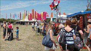 Crowds begin to gather at the Guernsey Festival of Performing Arts