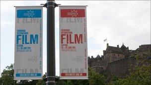 Edinburgh International Film Festival banners