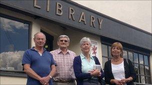 Left to right: John Smeaton, Tony Moore, Barbara Shaw and Annie Smith