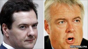 George Osborne and Carwyn Jones