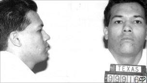 1995 booking photo courtesy of the Texas Department of Criminal Justice shows Humberto Leal Garcia