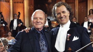 Sir Anthony Hopkins and Andre Rieu. (Photo: Govert de Roos)