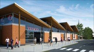 Tesco, Hadleigh - artist's impression