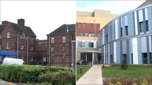 University Hospital of North Staffordshire: old and new