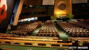 UN General Assembly hall