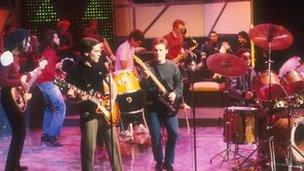 UB40 in happier times performing on Top of The Pops in the 1980s