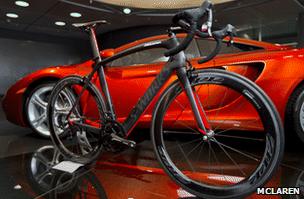 McLaren's road car and Venge racing bike