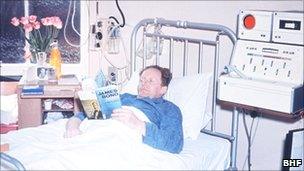 Patient recovering from cardiac arrest in 1966