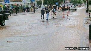 Flooding on Brixton Hill