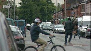 Street in Moss Side, Manchester