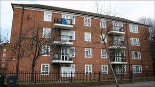 A housing estate in Stockwell, south London