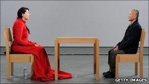 Marina Abramovic at the Museum of Modern Art