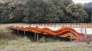 The Writer's Bridge at Henham Park, the site of Latitude Festival