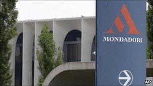 Mondadori publishing group building in Milan, 8 July 2011