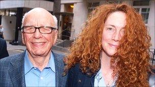 Rupert Murdoch and Rebekah Wade