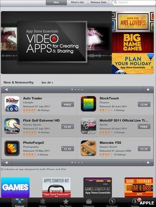 App store on iPad