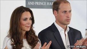 Duke and Duchess of Cambridge in Santa Barbara on 9 July 2009