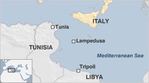 Lampedusa map