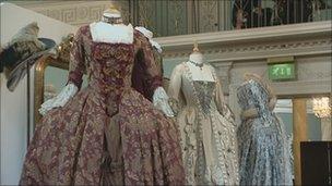 Bath's Fashion Museum, period costumes from TV and film