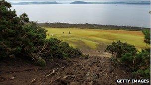 Landslip at Castle Stuart