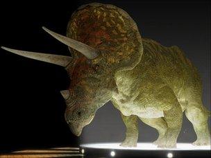 A CGI Triceratops