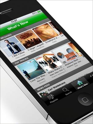 iPhone with spotify