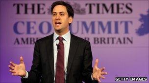 Ed Miliband at the Times CEO Summit on 21 June, 2011