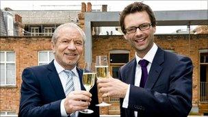 Lord Sugar and Tom Pellereau