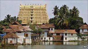 Shree Padmanabhaswamy temple, Kerala, India