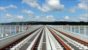 Repaired Arnside viaduct