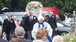 Funeral of Becky Godden-Edwards, Swindon, Wiltshire