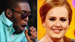 Tinie Tempah and Adele