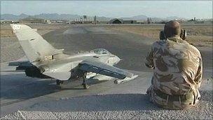 RAF Marham Tornado in Afghanistan