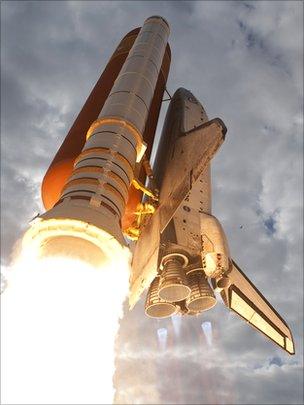 Shuttle Endeavour launch in 2011