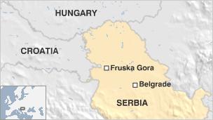 Serbia map