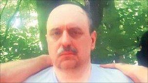 Picture of war crimes fugitive Goran Hadzic, taken shortly after his arrest on 20 July 2011.