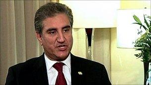 Ms Khar's predecessor, Shah Mehmood Qureshi