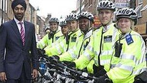 Kulveer Ranger with cycle team