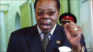 Malawi's President Bingu wa Mutharika photographed on 18 July 2011