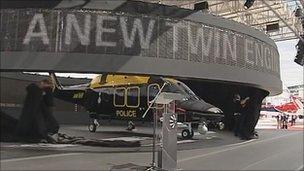 AW169 unveiling at Farnborough Air Show 2010