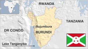 Map of Burundi