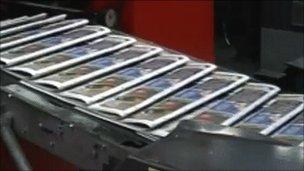 Media Wales newspapers being printed