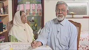 Mr Ahsan's parents Farida and Abu Ahsan