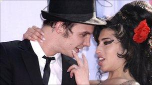 File photo dated 03/06/07 of Blake Fielder-Civil with Amy Winehouse