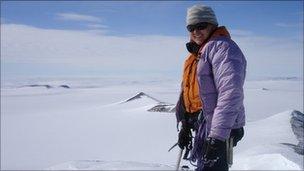 Rebecca Rixon in Antarctica