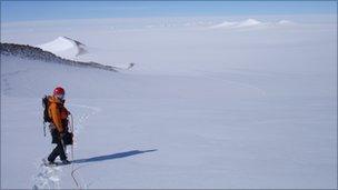 Rebecca Rixon in Antarctica