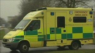 East Midlands Ambulance Service ambulance