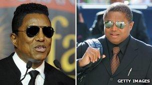 Jermaine and Randy Jackson. Pics: AFP/Getty