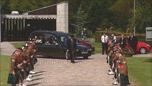 Scott McLaren's funeral