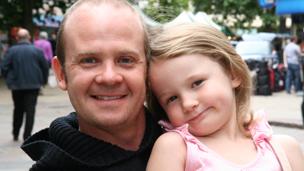 Rob Shanks and his daughter